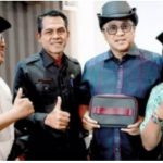 Ketua DPRD Karawang, bersama Asda Kabupaten Karawang, dan dinas dinas terkait menerima kunjungan kerja DPR RI Komisi X, tentang ekonomi kreatif Kabupaten Karawang.