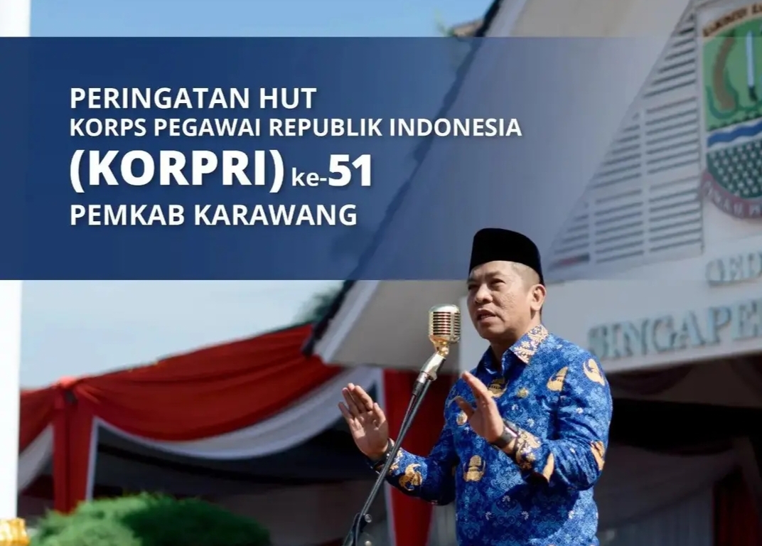 HUT Korpri Ke-51, Wabup Aep: Tantangan Meningkatkan Pelayanan Publik dan Pembangunan Karawang