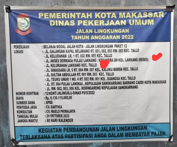 Proyek Akses Dermaga Pulau Lakkang Kera-kera Unhas terkesan sangat di paksakan ada apa?