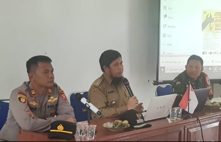 *Kapolsek pedes Hadiri Kegiatan Rapat Minggon Kecamatan*