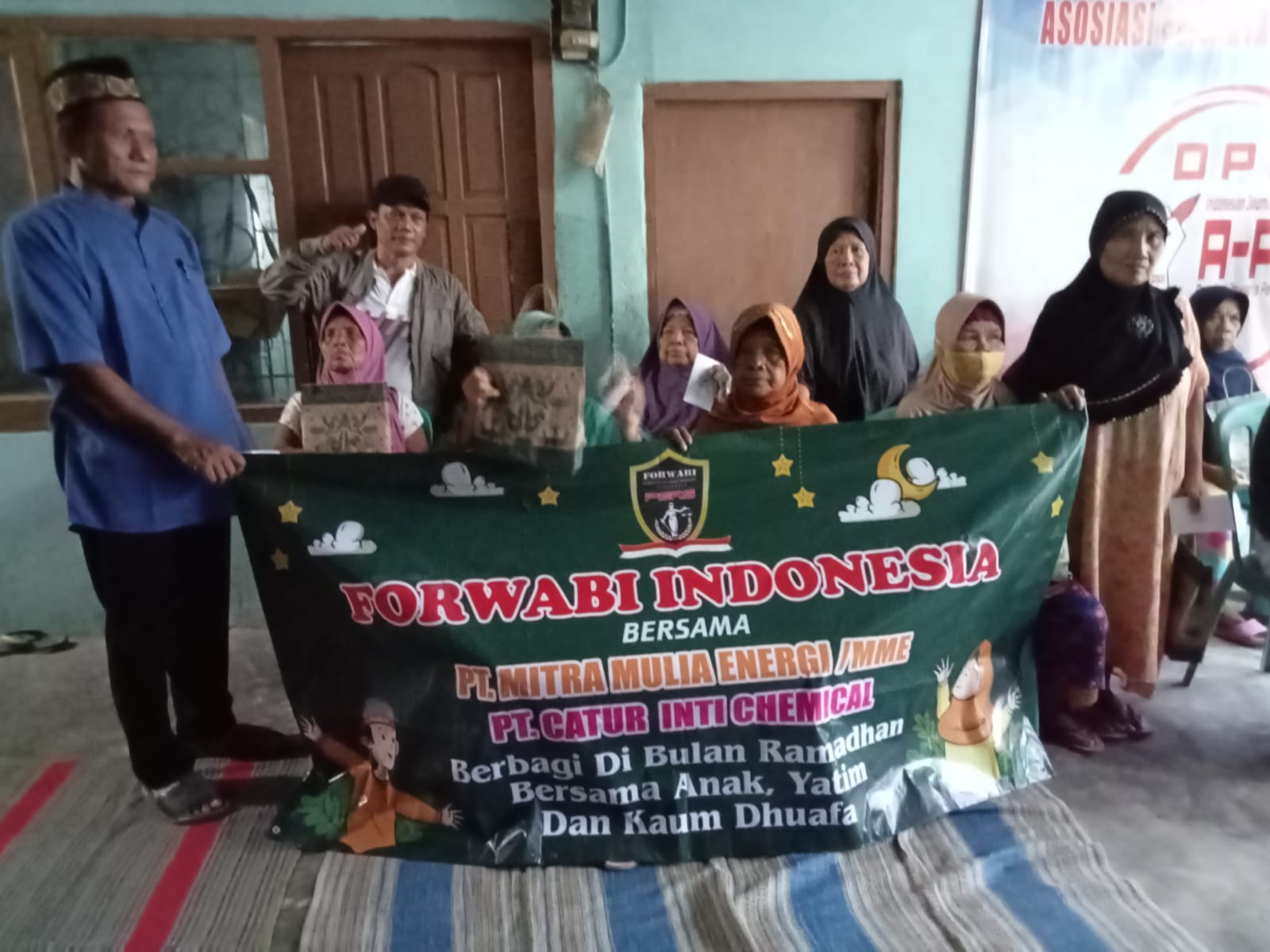 Forwabi berbagi bersama Donatur PT mitra mulia dan PT catur inti chemical, Di bulan penuh berkah,