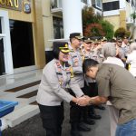 Kapolres OKU Diwakili Wakapolres OKU Halal Bihalal Bersama Personel Polres Oku