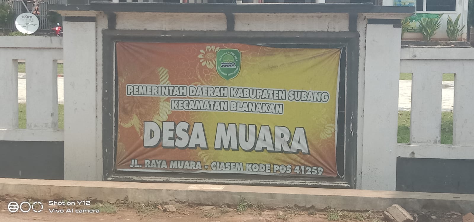 Rumput Liar di bahu jalan Desa Muara meninggi,Terkesan tak ada yang Peduli