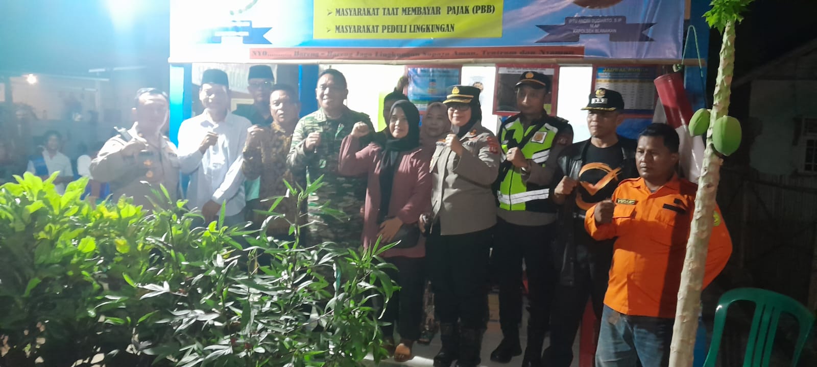 Kapolsek Blanakan Sambut Tim Penilai Lomba Pos Kamling Tingkat Polsek Se Polres Subang