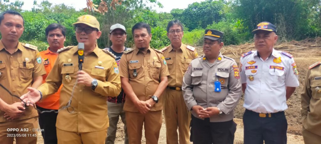 Pengerja’an Drainase Di Jalan Pancur Mendapat Perhatian Khusus Dari PJ. Bupati OKU SUM-SEL