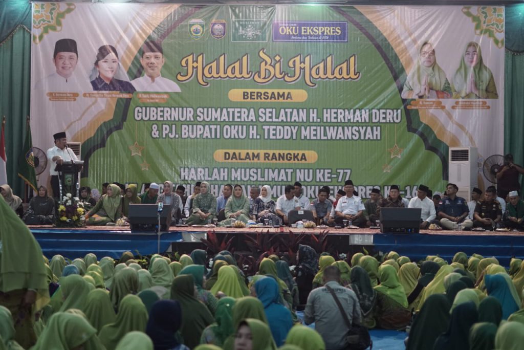 Sekda OKU Dharmawan Irianto, S. Sos., M.M Menerima Kunjungan Gubernur Sumsel H. Herman Deru di Kabupaten OKU Dalam Rangka Halal Bi Halal dan Lomba Padus dan Bazar UMKM Dalam Rangka Hari Lahir Muslimat NU Ke-77 dan Gebyar Ulang Tahun Harian Umum OKU Ekspres Ke-16 Tahun 2023
