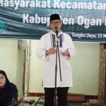 Penjabat Bupati OKU H. Teddy Meilwansyah Bersama Ketua TP PKK Kabupaten OKU HJ. Zwesty Karenia Teddy Mendampingi Ketua Kormi Sumsel dan Korwil ICSB Sumsel Hj. Samantha Tivani Menghadiri Pengajian Akbar Dalam Rangka Halal Bi Halal Idul Fitri 1444 H.