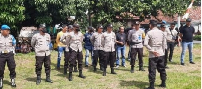 Apel Persiapan Pengamanan Kunjungan Kerja Guburnur Sumsel Ke Kabupaten OKU