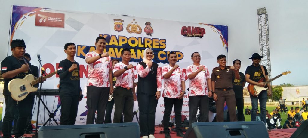 Kapolres Karawang AKBP Wirdhanto Hadicaksono gelar acara opening Ceremony Kapolres Cup 2023