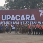 Polres Karawang menggelar puncak peringatan HUT ke-77, dengan mengusung tema “Polri Presisi Untuk Negeri” Pemilu Damai Menuju Indonesia Emas