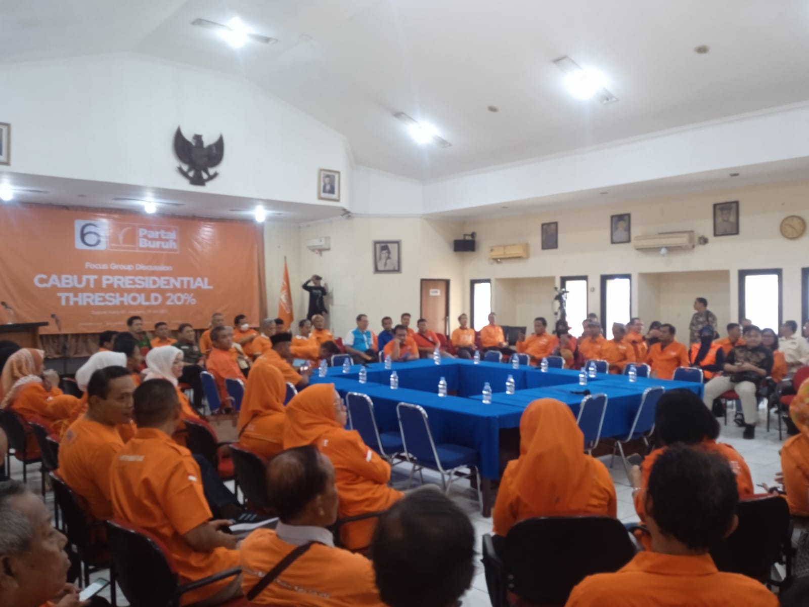 Partai Buruh Gelar Menuntut Cabut Presidential Threshold 20% dalam acara Focus Discussion