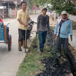 Masuki bulan Agustus Kepala Dusun Suka Mulya Desa Muara bersama Para Ketua RT adakan giat Kebersihkan Lingkungan