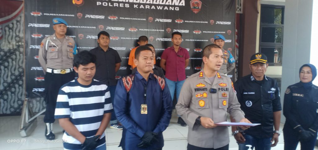 Polres Karawang berhasil menangkap jaringan perjudian togel online