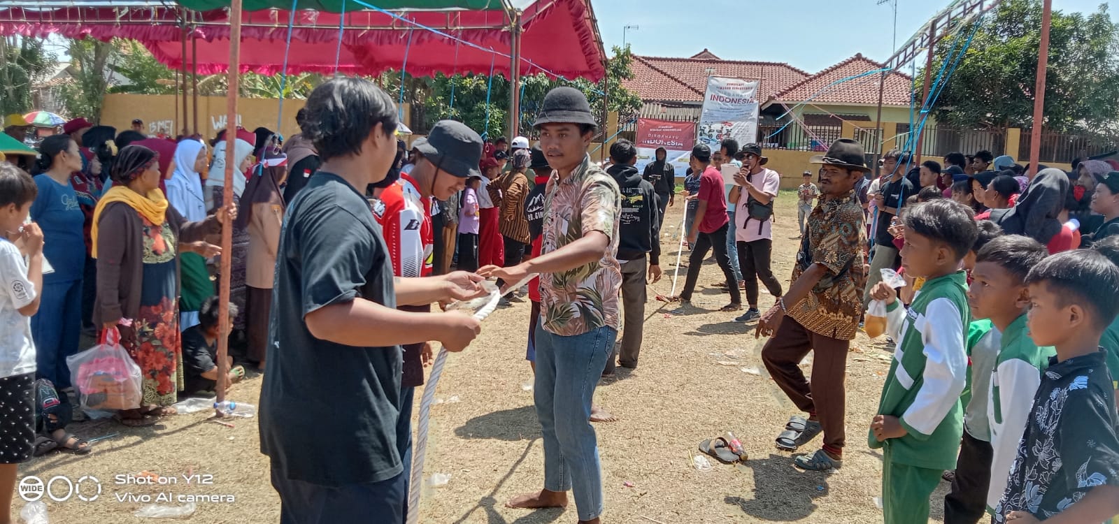 Dua Dusun di Desa Tanjung Tiga Peringati HUT RI Ke 78