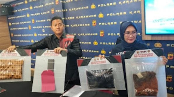 Akibat pengeroyoka. Tersangka di tangkap kasatreskrim Polres Karawang