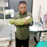 Momen Kebahagiaan Ketua Umum LSM ELANG MAS saat mendampingi Isterinya melahirkan sang buah hati EZZA ADITIYA