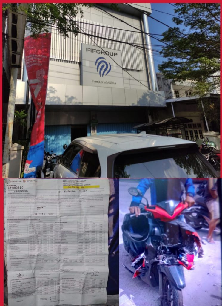 Diduga Salah Satu Oknum FIF Cendrawasih Makassar Lakukan Penarikan Motor, Untuk Mengambil Keuntungan Sepihak Dari Konsumennya.