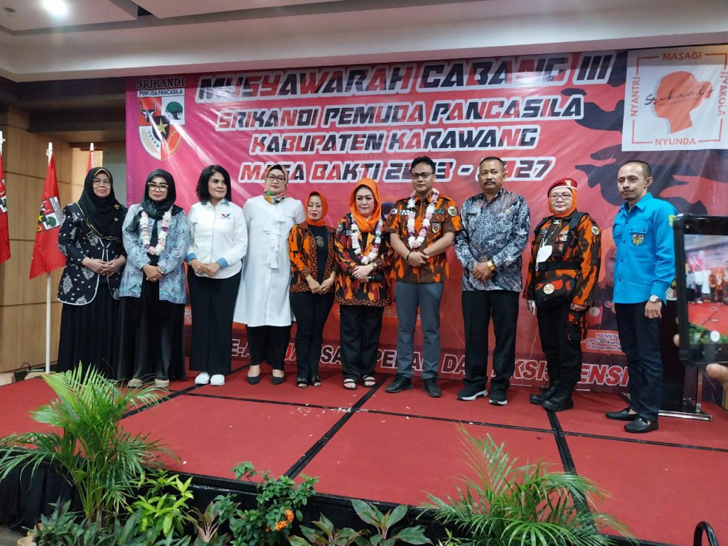 Acara Musyawarah Cabang DPC Srikandi Pemuda pancasila yang berlangsung di hotel Blitzz
