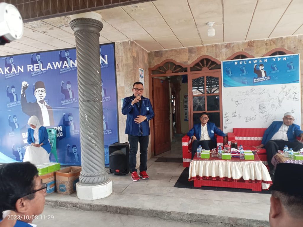 H.Jon Cik Muhammad, Saya Yakin dan Siap Mengawal Pilkada OKU 2024 PAN Dukung YPN