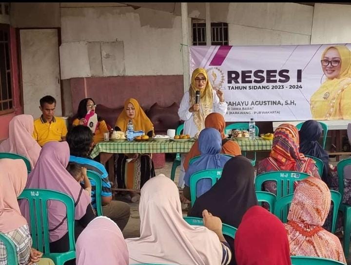 Kunjungan kerja serta silaturahmi anggota DPRD Propinsi jabar Sri Rahayu Agustina SH di desa Duren