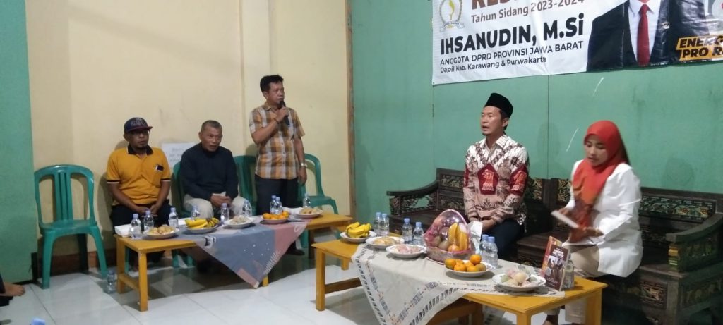 Anggota DPRD Jawa Barat Fraksi Partai Gerindra Ihsanudin, M.Si., melaksanakan Reses I
