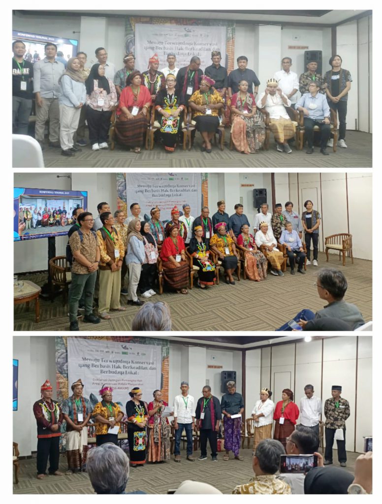 Jaringan Pemangku Hak Areal Konservasi Kelola Masyarakat (JPH AKKM) Deklarasikan Diri di Momentum Konferensi Tenurial 2023