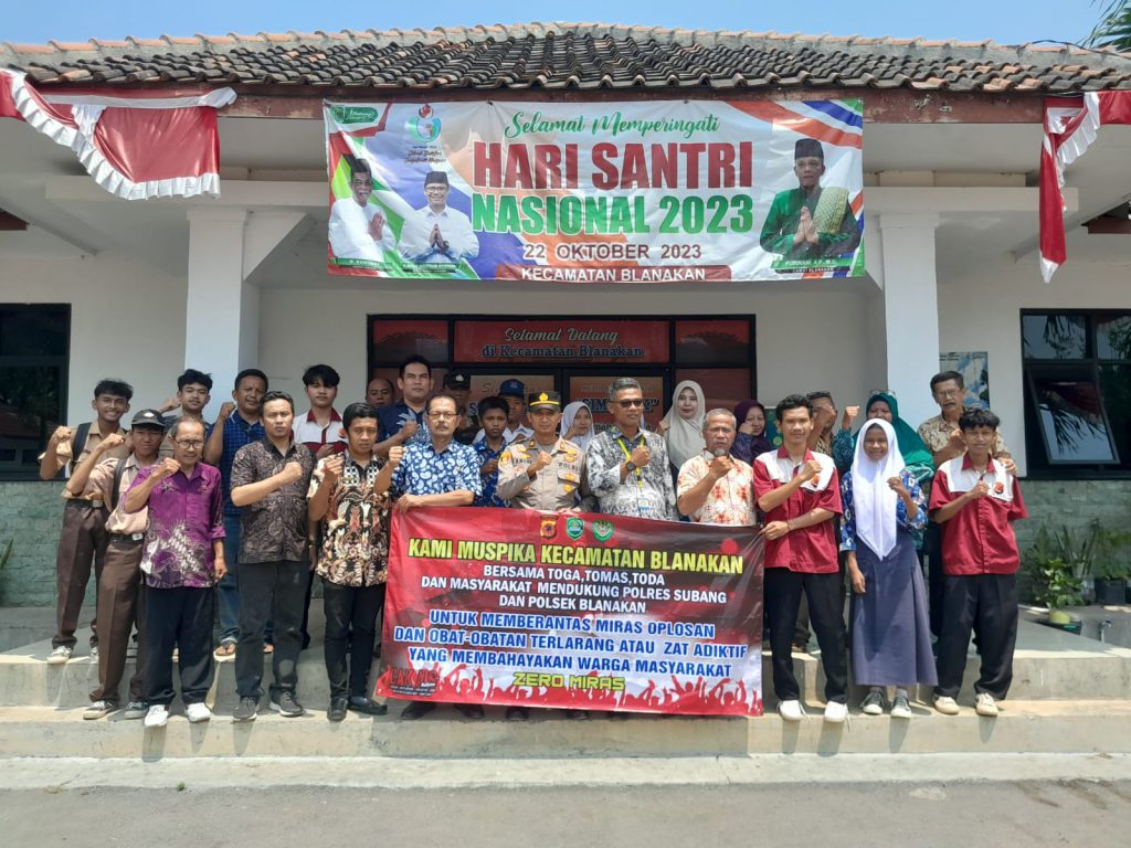 Deklarasi dukungan para Muspika dan Masyarakat Blanakan kepada POLRES subang dan Polsek BLANAKAN Dalam pemberantasan miras oplosan