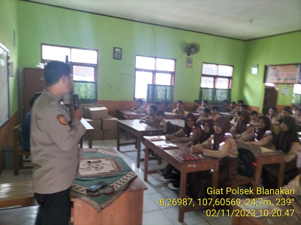 Deklarasi dukungan Uptd Dinas pendidikan kec Blanakan kepada POLRES subang dan Polsek BLANAKAN Dalam Pencegahan kenakalan remaja , Bullying dan pemberantasan miras oplosan