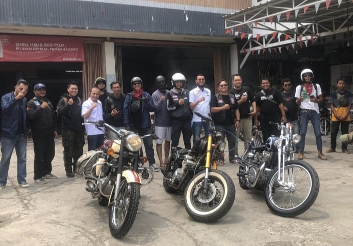 Ketua Ikatan Motor Indonesia Karawang, Lepas Peserta Camp Ride Komunitas Motor Klasik dan Custom Karawang