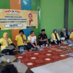 Konsolidasi temu kader Partai Golkar, Kabupaten Karawang di gelar di tempat kediaman salah satu dewan dapil 5, Fitri Meilinda, S, Sos