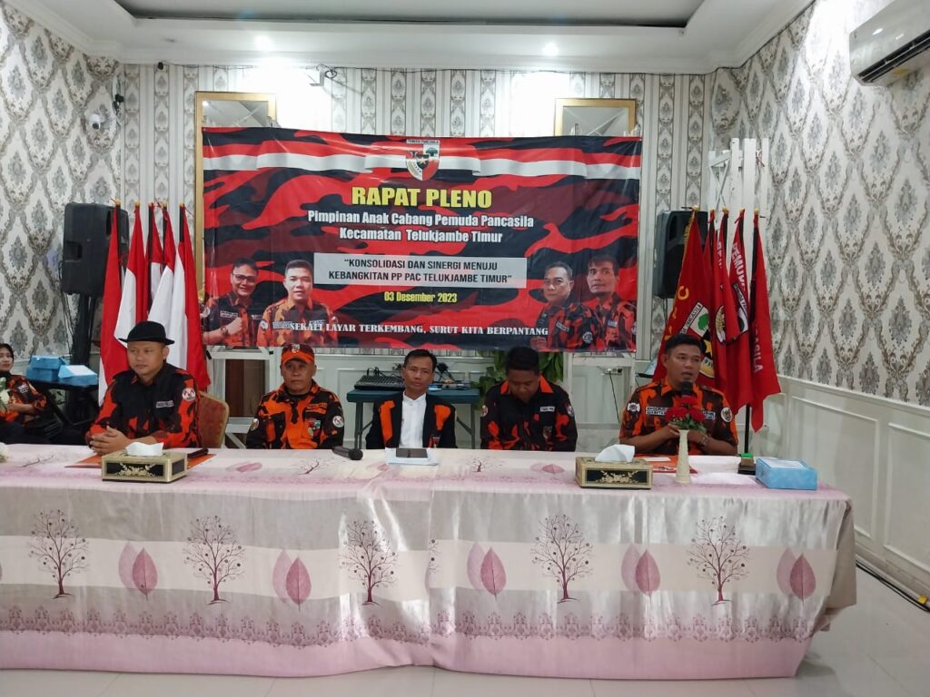 rapat pleno untuk pemilihan ketua PAC Kec Telukjambe Timur, karena ada ketua yang non aktif.