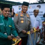 Kapolrestabes Makassar Resmikan Penggunaan Sumur Bor Bantuan Polri Ke Pengurus Mesjid Jami’ Nurul Hidayat
