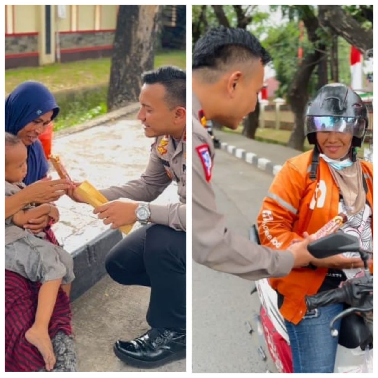 Peringati Hari Ibu Kanit Regident Iptu Riyanda Putra S.I.K.,M.H Bersama Staf Berbagi.