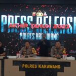 polres Karawang/Polda Jawa barat Rilis Akhir tahun 2023 Terkait Pencapaian Kinerja Yang Telah Dilakukan Dalam Penanganan Perkara