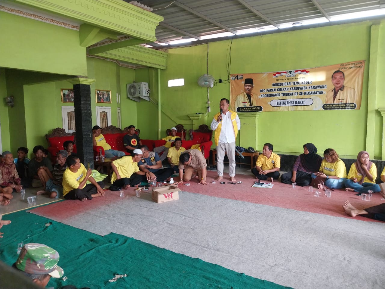 Pesta Demokrasi tinggal menghitung hari, team kemenangan caleg Khaerul Bahri terus bergerak.