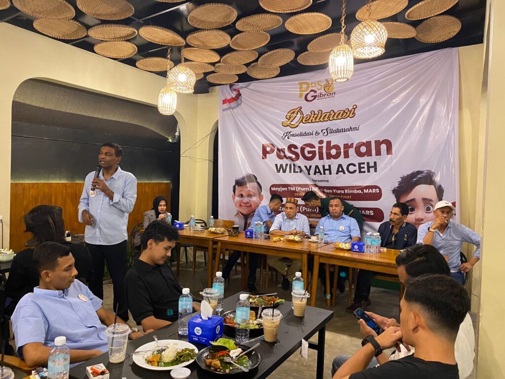 Deklarasi, Konsolidasi Dan Silaturahmi Relawan PaS Gibran Aceh
