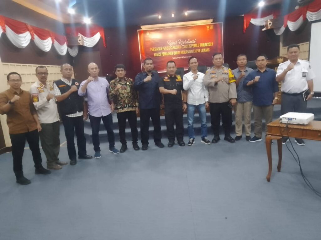 Pj. Bupati Pimpin Rapat Koordinasi Persiapan Pendistribusian Logistik Pemilu 2024 di Kabupaten Empat Lawang
