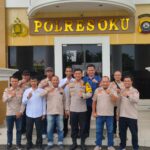 DPC LSM Elang Mas Silahturahmi Disambut Hangat Kapolres OKU AKBP Imam Zamroni, S.I.K., M.H