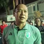 Acara Nobar yang di gelar di Lapang Singa Perbangsa Kabupaten Karawang berlangsung Meriah