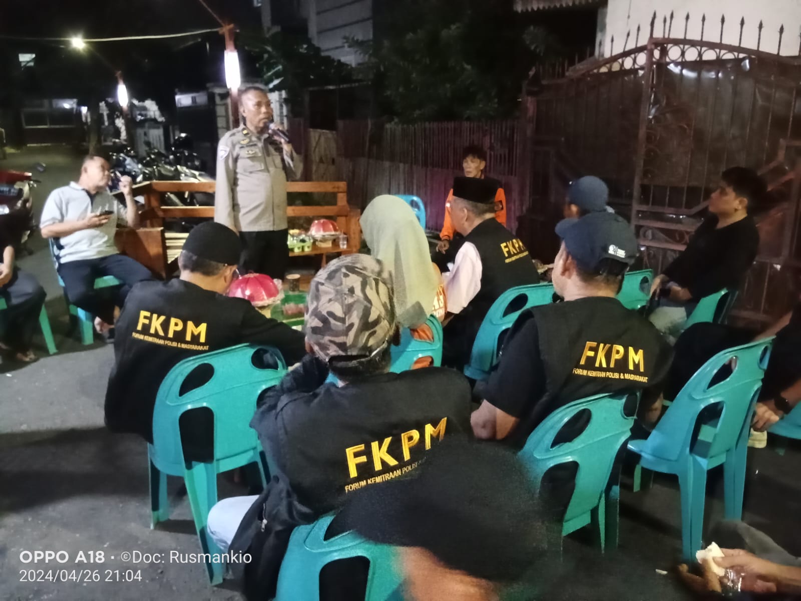 FKPM Rappocini Laksanakan Giat Silaturahmi Bersama Kapolsek Rappocini Beserta Jajaran