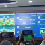 Konferensi Pers Realisasi Investasi Triwulan I Tahun 2024. Oleh Menteri Investasi/ Kepala Badan Koordinasi Penanaman modal ( BKPM)
