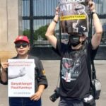 Tolak Revisi UU NO 32 Tahun 2002 Insan Pers Se-Jabodetabek Menggelar Demo Di Depan Kantor DPR RI