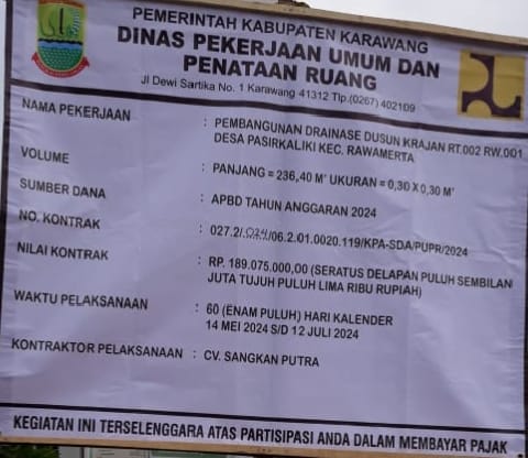 Warga Sambut Baik Pekerjaan U-diteh Desa Pasirkaliki Rawamerta Rapih Kokoh Kuat Berkualitas