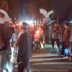 KAPOLSEK BLANAKAN DAN ANGGOTA UNIT SAMAPTA POLSEK BLANAKAN PAMWAL ACARA PAWAI OBOR DALAM RANGKA MENYAMBUT TAHUN BARU ISLAM 1446 H