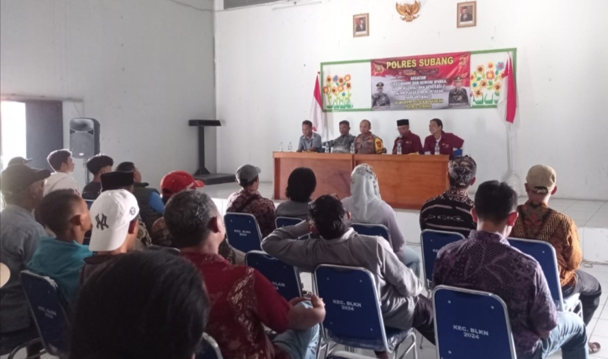 Dalam rangka mendekatkan diri dengan masyarakat, Kapolsek  Blanakan IPTU Andri Sugiarto S.ip M.A.P .Laksanakan program “Nemoni Rakyat