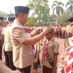 Kwarcab Karawang mengukuhkan sebanyak 424 anggota Pramuka Garuda