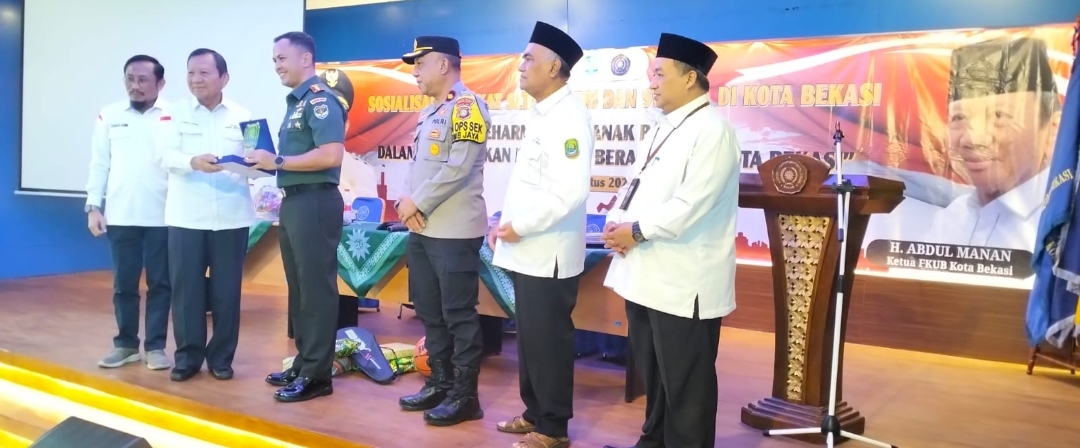 Polsek Rawalumbu Gelar Sosialisasi “Keharmonisan Anak Bangsa dalam Mewujudkan Moderasi Beragama” di Kota Bekasi