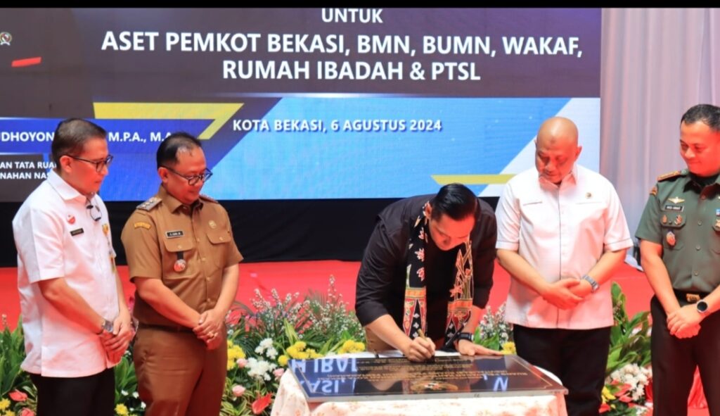 Wakapolres Metro Bekasi Kota Hadiri Kegiatan Kunjungan Menteri ATR/BPN ke Kantor ATR/BPN Kota Bekasi