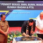 Wakapolres Metro Bekasi Kota Hadiri Kegiatan Kunjungan Menteri ATR/BPN ke Kantor ATR/BPN Kota Bekasi