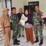 Tiga Pilar Amankan Pendistribusian Bantuan Pangan Cadangan Beras di Kelurahan Marga Mulya